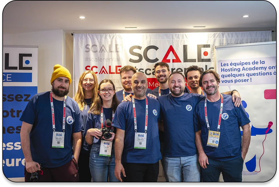 Equipe hosting au complet