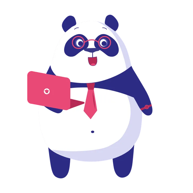 Un panda entrepreneur Un panda entrepreneur